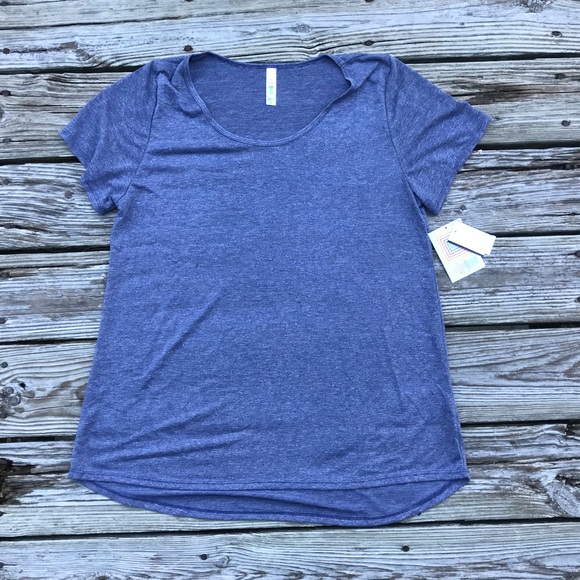 LuLaRoe Tops - New LULAROE Knit Tunic Classic T Blue Shirt XL